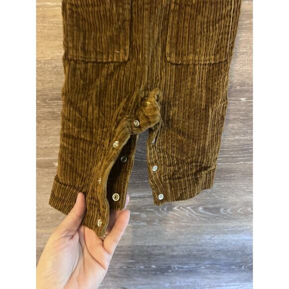 Baby Corduroy Boy Romper Size 3-6 Months Brown Cat Jack - Picture 5 of 6